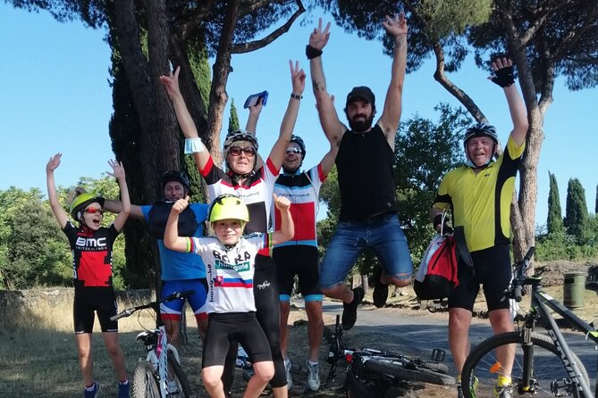 Rome: Appian Way E-bike Tour, Catacombs, Aqueducts & Transfer - Riding the ancient Appian Way