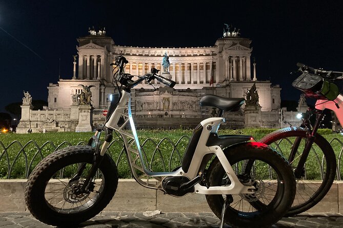 Rome by Night E-Bike Tour with Pizza Option - Castel Sant’Angelo after sunset