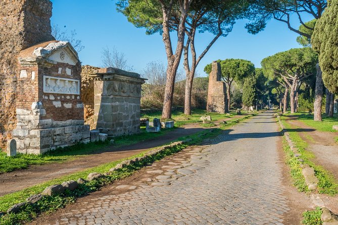 Rome E-Bike Small Group Tour of the Appian Way with Private Option - Caracalla’s Baths show Rome at full scale