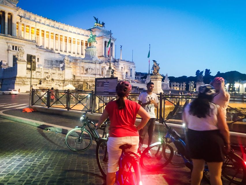 Rome :guided night e-bike tour with typical ice-cream - Key points to know before booking