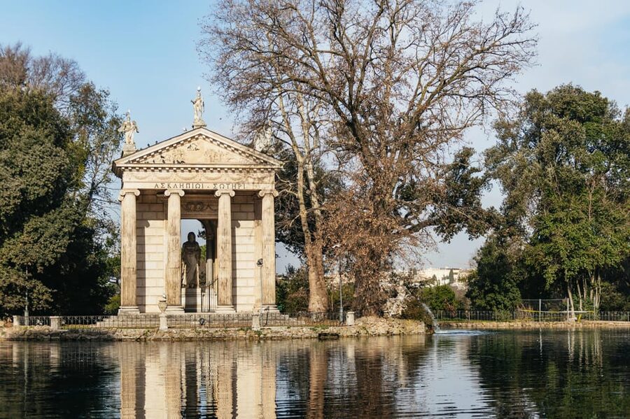 Rome: Villa Borghese, Villa Ada, and Coppedè E-Bike Tour - The Temple of Aesculapius and Pincio Terrace