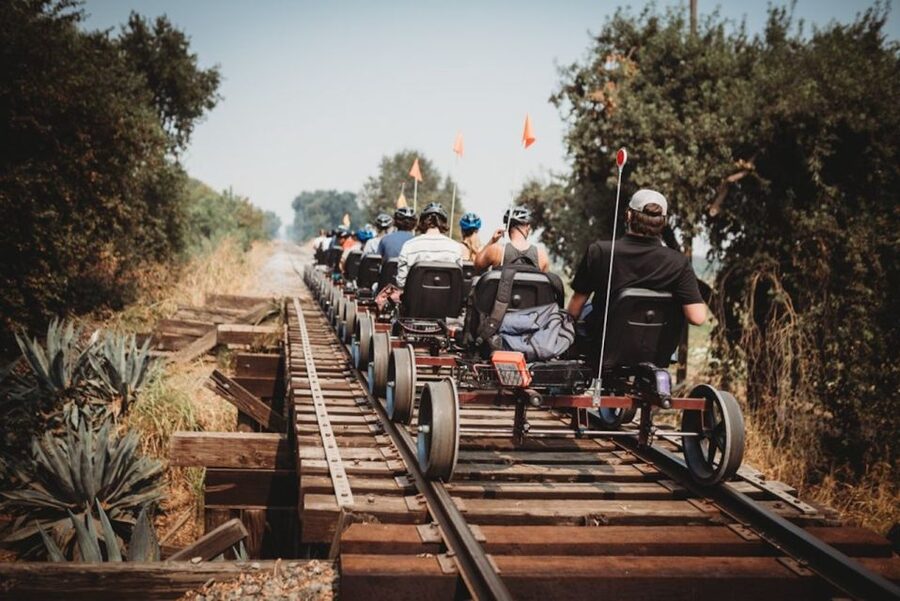 Sacramento: Yolo Countryside Guided Rail Bike Tour - Starting at Old Town Square and the river-front station
