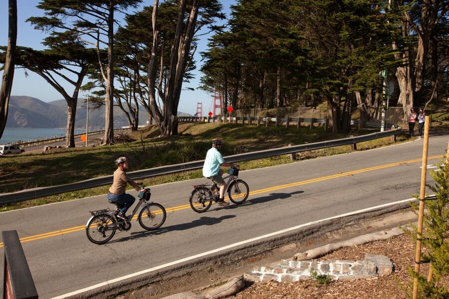 San Francisco: Golden Gate Bridge E-Bike Rental - Riding Toward the Golden Gate Bridge