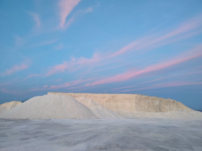 Sant'Antioco: Guided E-Bike Excursion at Sunset - The salt mountains at golden hour