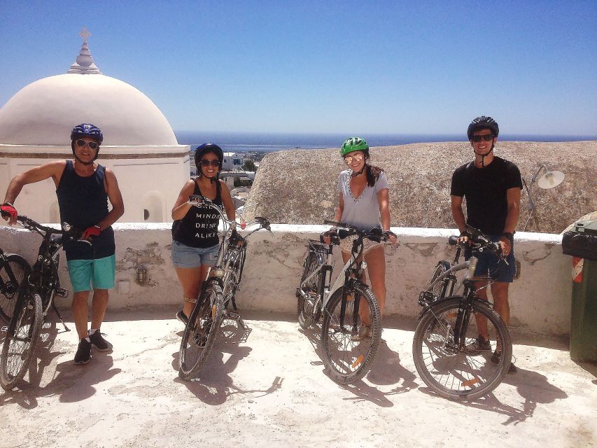 Santorini: Around the Island by Electric Bike - Returning under the windmills of Emporio