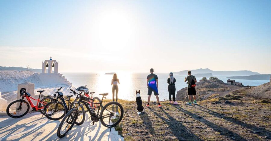 Santorini e-bike guided tours - What the ride feels like on the road