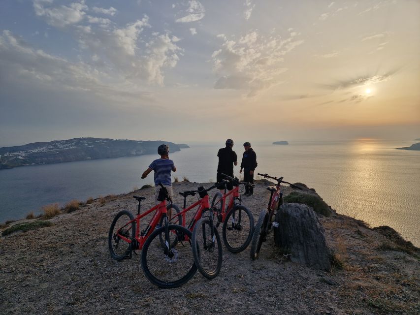 Santorini: E-Bike Sunset Tour Experience - Vineyards, farms, and the working island