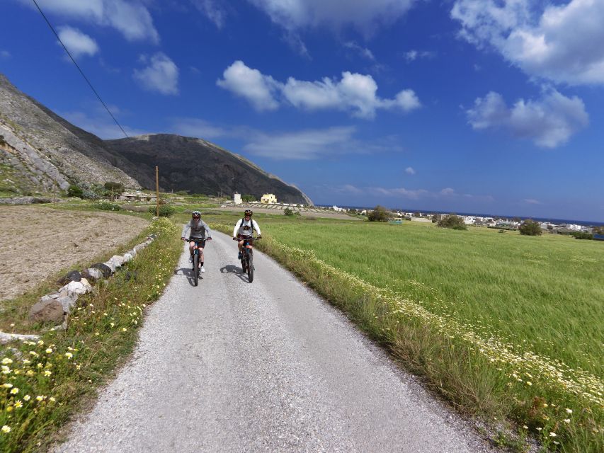 Santorini: Electric Mountain Bike Adventure - The cave chapel and the caldera viewpoint