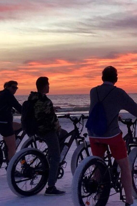 Sarasota: Siesta Key Electric Bike Sunset Tour - Riding Siesta Beach as the light changes