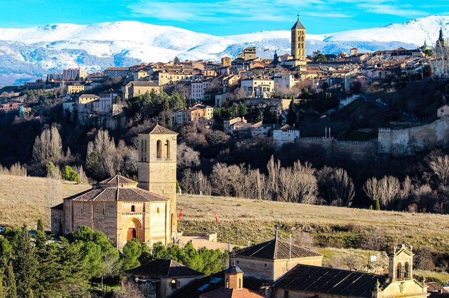 Segovia: guided route on an electric bicycle (ebike) - Riding beneath the Alcázar