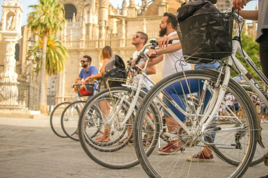 Seville: City Sightseeing and Local Culture Bike Tour - Maria Luisa Park and Plaza de España