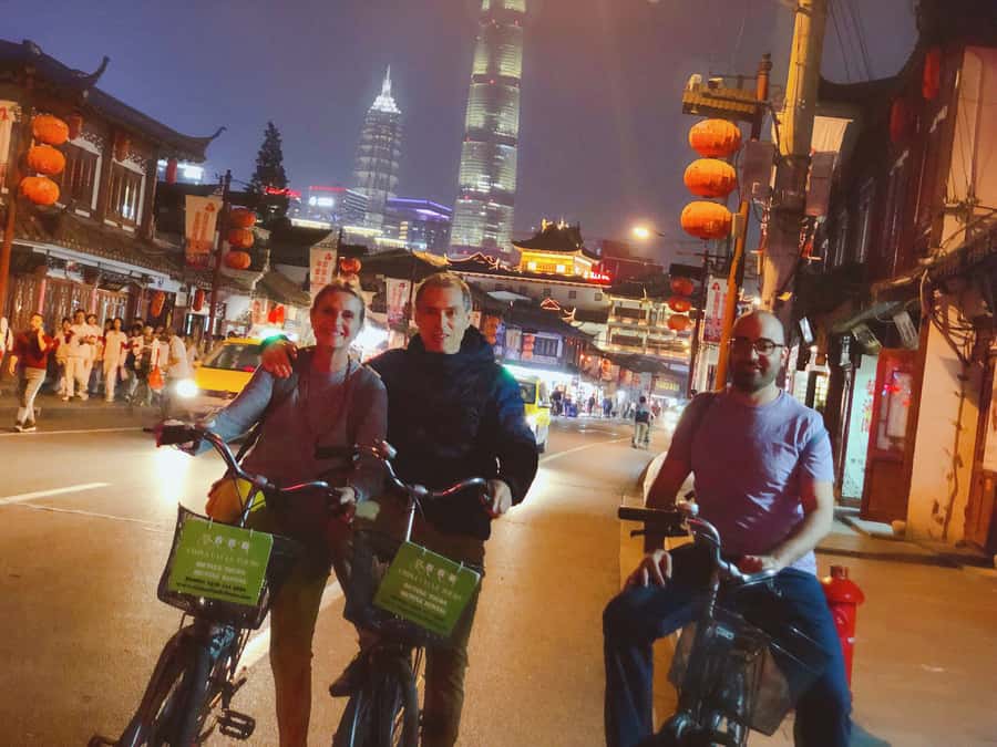 Shanghai Charming Night Small Group Bike Tour - Cruising through the French Concession