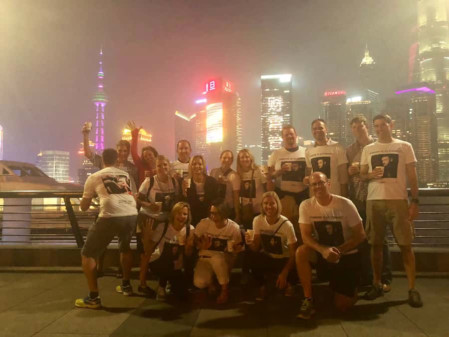 Shanghai Charming Night Small Group Bike Tour - People’s Square and Nanjing Road