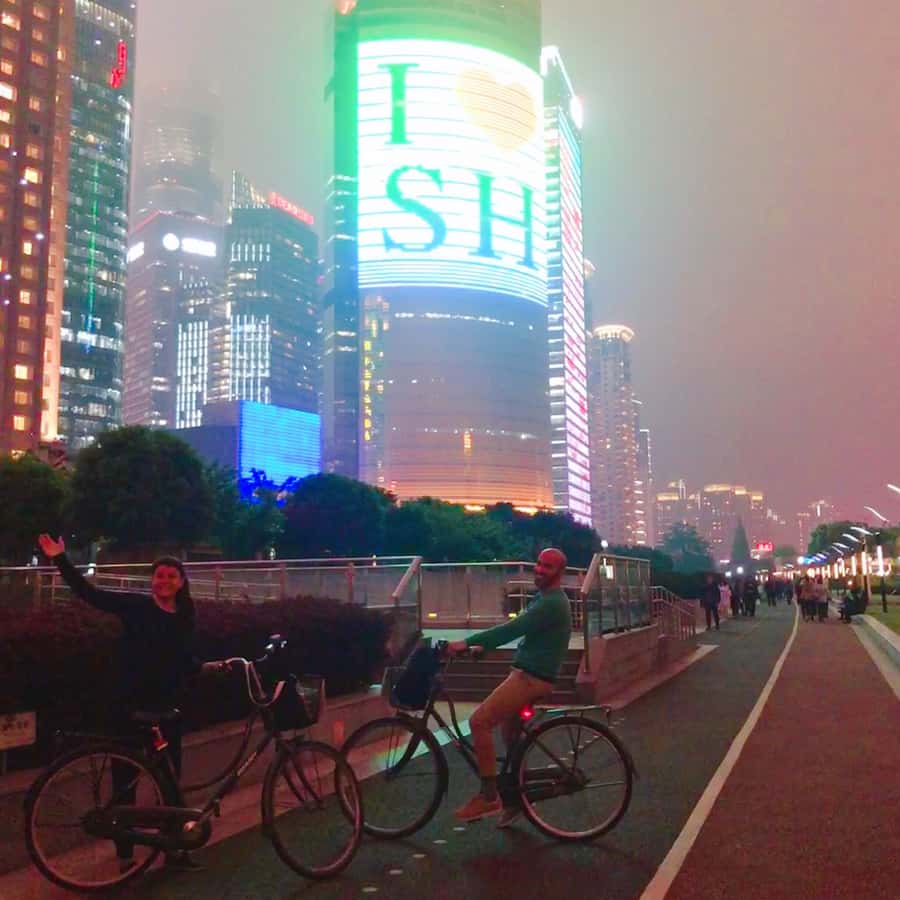Shanghai Charming Night Small Group Bike Tour - Starting near the Garden Hotel