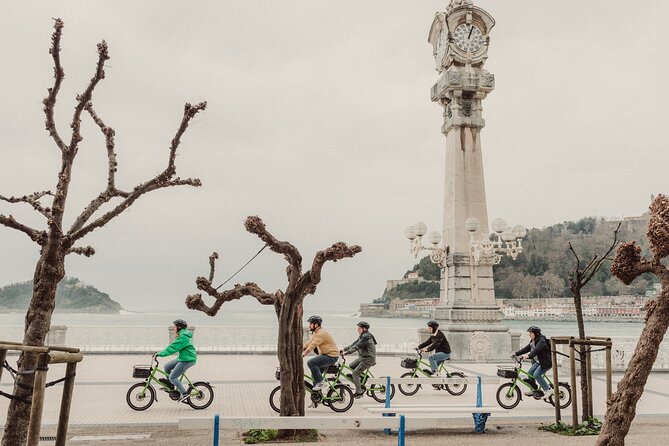 Small-Group Electric Bike Tour in San Sebastián - Miramar Palace and the bay from above
