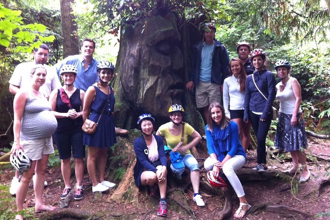 Stanley Park & Downtown - Vancouver Bike Tours - Totem Park, Beaver Lake, and the forest route