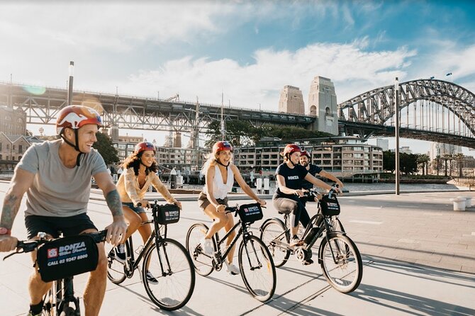 Sydney Bike Tours - Crossing the Harbour Bridge on the right route