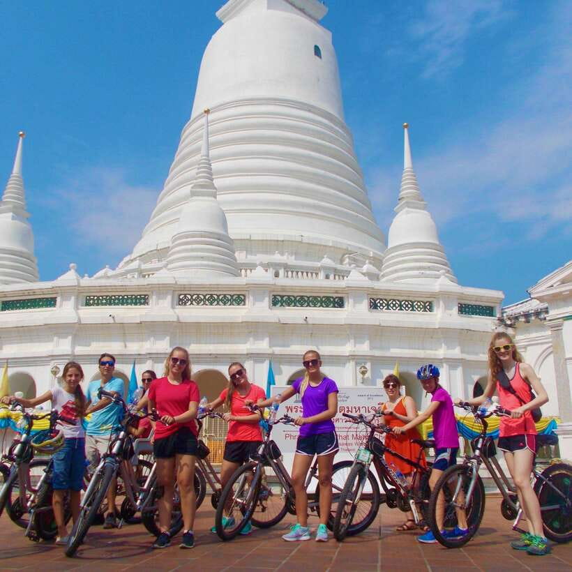 Thai culture and Bangkok local life guided bike tour - Meeting at Loftel Station Hostel
