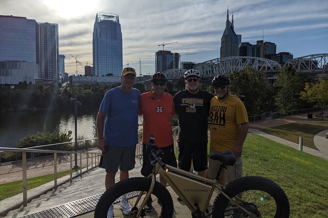The Original Music City Electric Bicycle Guided City Tour 16miles - Broadway, Printers Alley, and Fort Nashboro