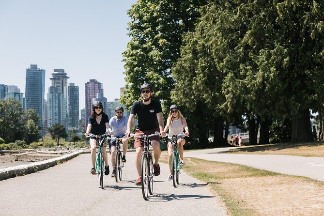 The Stanley Park Bicycle Tour by Cycle City Tours - The seawall and Coal Harbour views