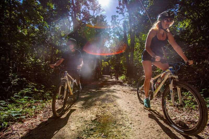 Tulum: Cenote Trail Bike Tour - Three cenotes with ziplines, canoeing, and a larger lunch