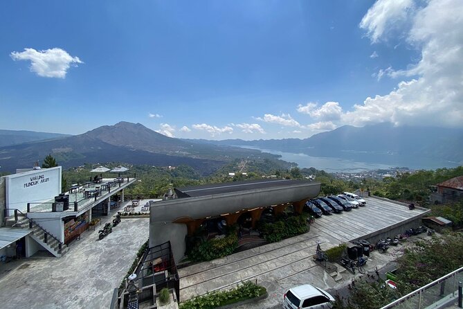 Ubud: Downhill Cycling with Volcano, Rice Terraces, and Meal - South Batur’s volcano view before the ride