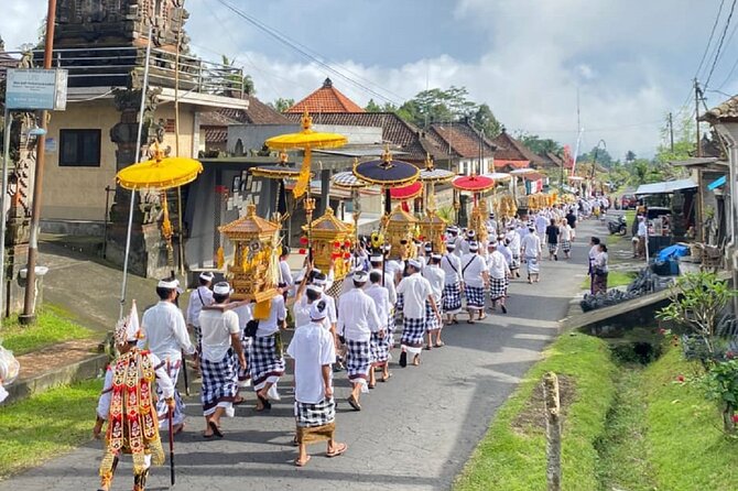 Ubud: Downhill Cycling with Volcano, Rice Terraces, and Meal - Rolling through villages, farms, and rice fields