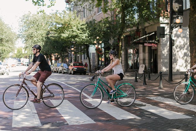 Vancouver Bike or Ebike Rental - Self Guided Map provided - Gastown: old streets and a change of pace