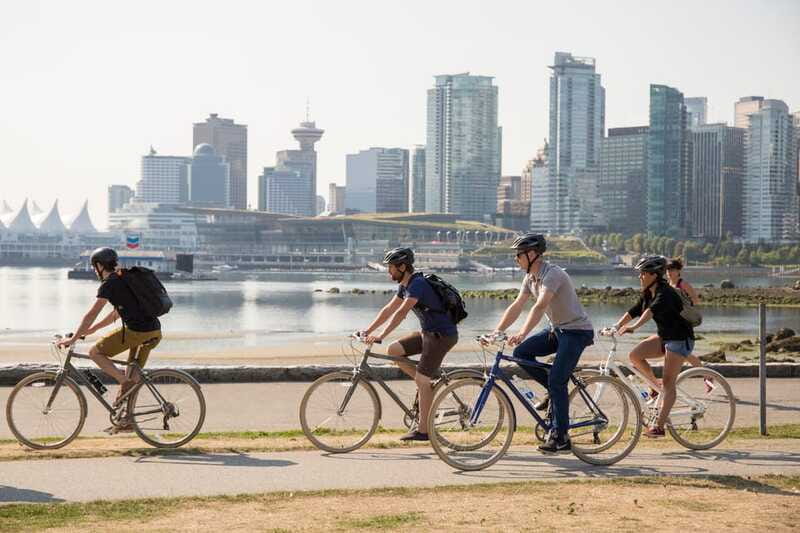 Vancouver: Guided Bike Tour - False Creek connects the skyline to Olympic history