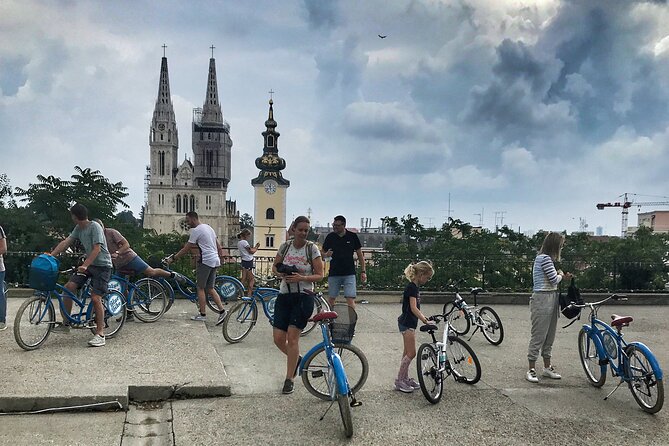 Zagreb Highlights Bike Tour - Zagreb Cathedral and Dolac Market