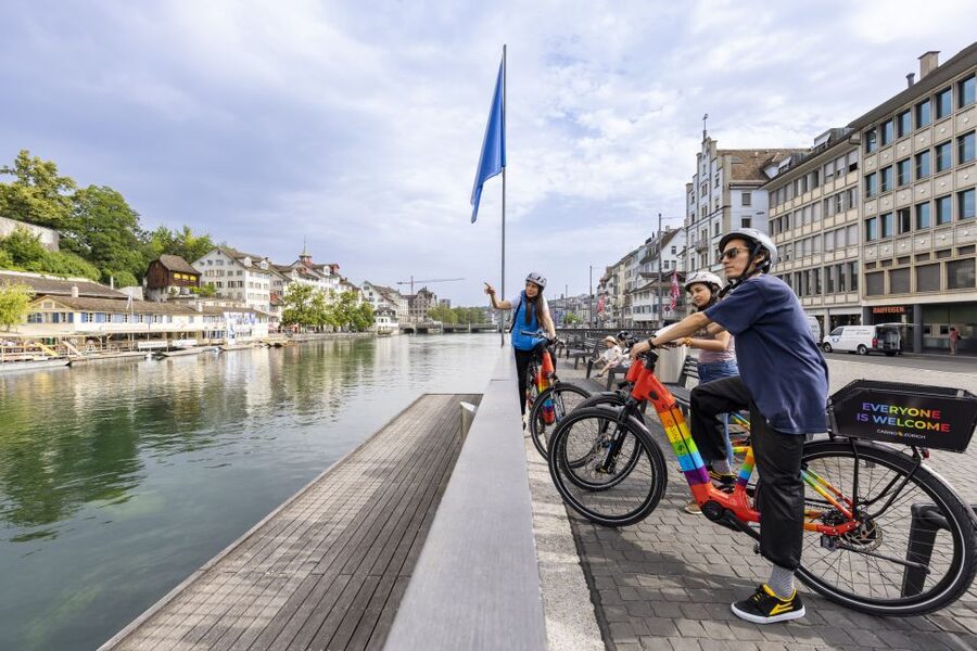 Zurich: E-Bike City Tour - Downhill through residential Zurich